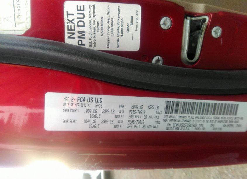 Photo 9 of 2015 Jeep Patriot SPORT (VIN 1C4NJRBB5FD381822)