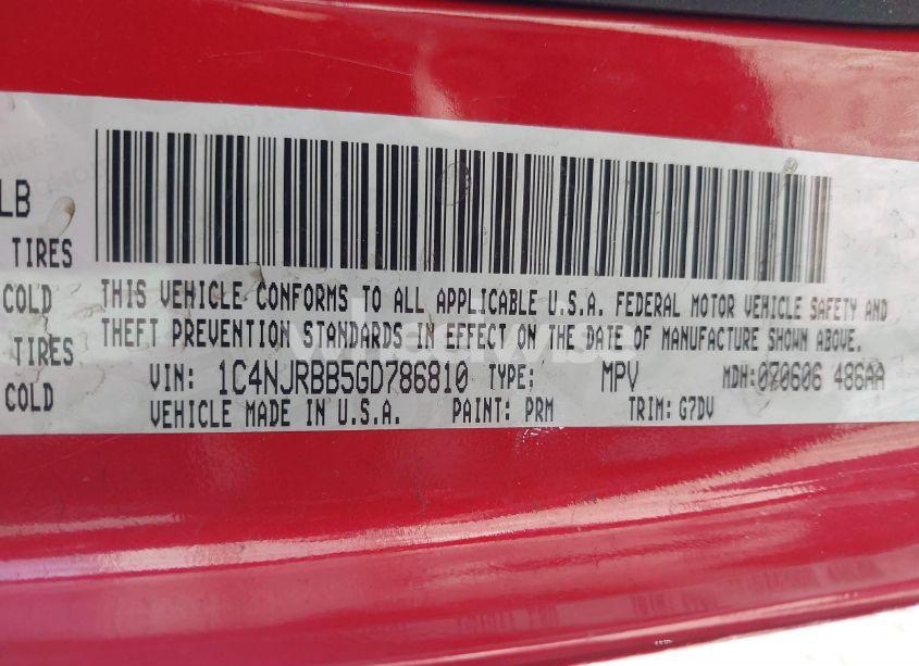 Photo 9 of 2016 Jeep Patriot SPORT SE (VIN 1C4NJRBB5GD786810)