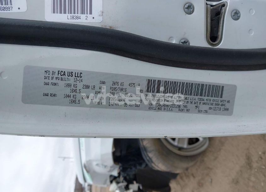 Photo 9 of 2015 Jeep Patriot SPORT (VIN 1C4NJRBB6FD231296)