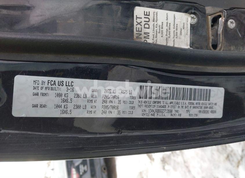 Photo 9 of 2016 Jeep Patriot SPORT (VIN 1C4NJRBB6GD713980)