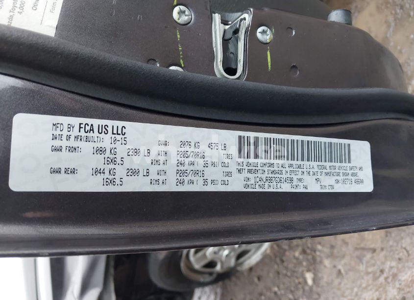 Photo 9 of 2016 Jeep Patriot SPORT (VIN 1C4NJRBB7GD614598)