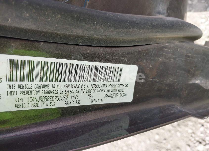 Photo 9 of 2014 Jeep Patriot SPORT (VIN 1C4NJRBB8ED751952)