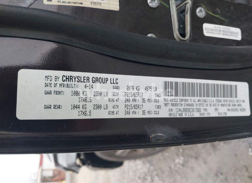 Photo 9 of 2014 Jeep Patriot SPORT (VIN 1C4NJRBB9ED817683)