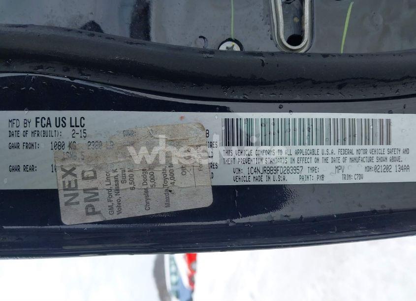 Photo 9 of 2015 Jeep Patriot SPORT (VIN 1C4NJRBB9FD283957)
