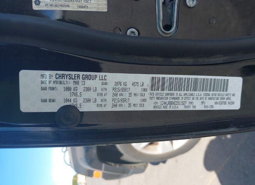 Photo 9 of 2014 Jeep Patriot SPORT (VIN 1C4NJRBBXED511527)