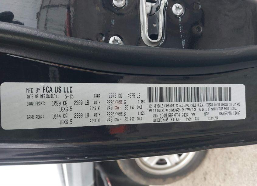 Photo 9 of 2015 Jeep Patriot SPORT (VIN 1C4NJRBBXFD412434)