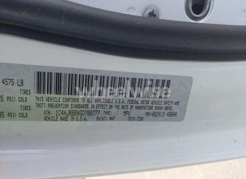 Photo 9 of 2016 Jeep Patriot SPORT (VIN 1C4NJRBBXGD788777)