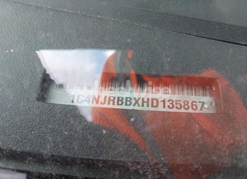 Photo 9 of 2017 Jeep Patriot SPORT 4X4 (VIN 1C4NJRBBXHD135867)