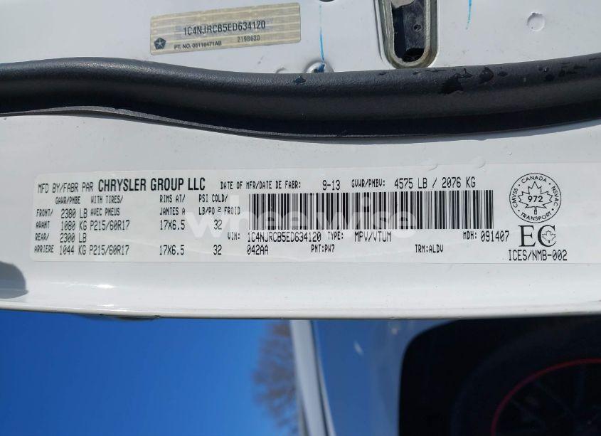 Photo 9 of 2014 Jeep Patriot LIMITED (VIN 1C4NJRCB5ED634120)