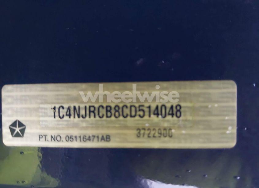 Photo 9 of 2012 Jeep Patriot LIMITED (VIN 1C4NJRCB8CD514048)