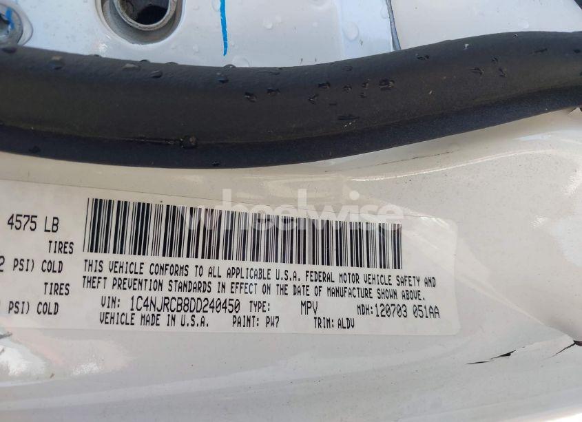 Photo 9 of 2013 Jeep Patriot LIMITED (VIN 1C4NJRCB8DD240450)