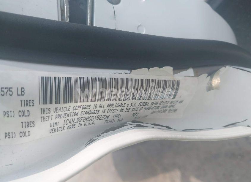 Photo 9 of 2013 Jeep Patriot LATITUDE (VIN 1C4NJRFB0DD192230)