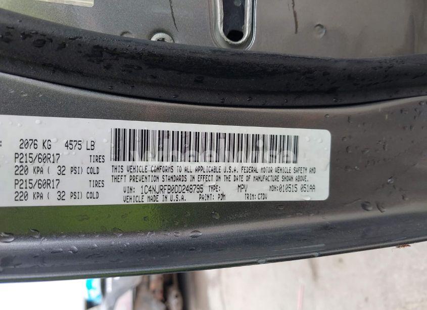 Photo 9 of 2013 Jeep Patriot LATITUDE (VIN 1C4NJRFB0DD248795)