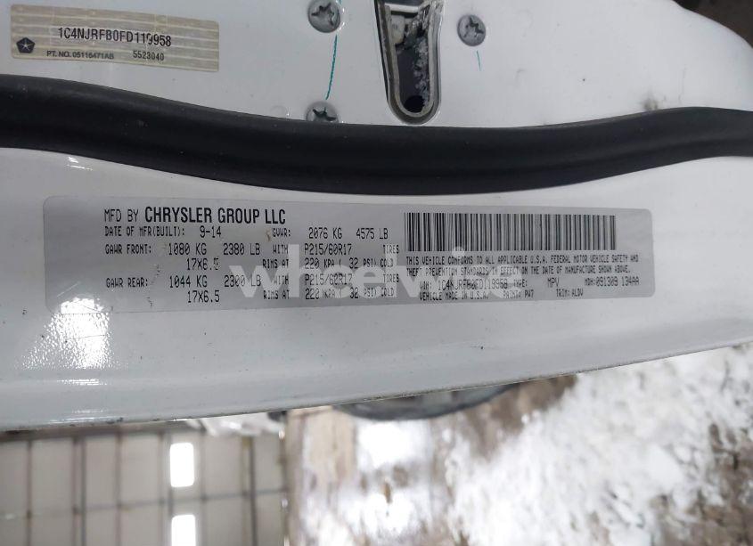 Photo 9 of 2015 Jeep Patriot HIGH ALTITUDE EDITION (VIN 1C4NJRFB0FD119958)