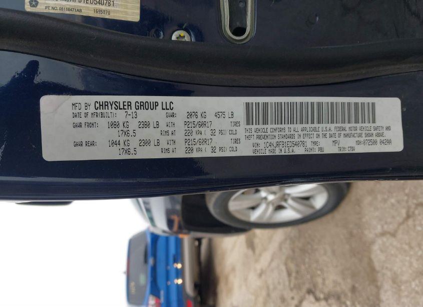 Photo 9 of 2014 Jeep Patriot LATITUDE (VIN 1C4NJRFB1ED540781)