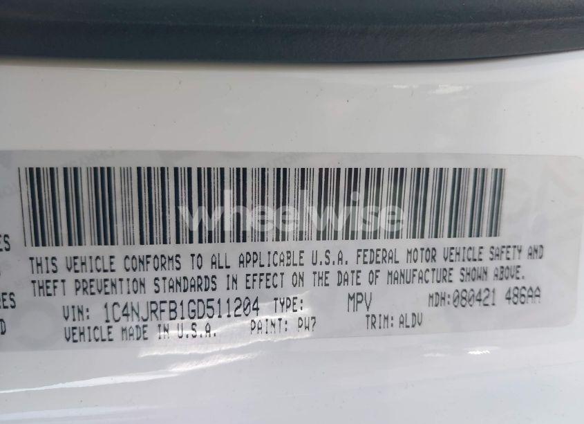 Photo 9 of 2016 Jeep Patriot HIGH ALTITUDE EDITION (VIN 1C4NJRFB1GD511204)