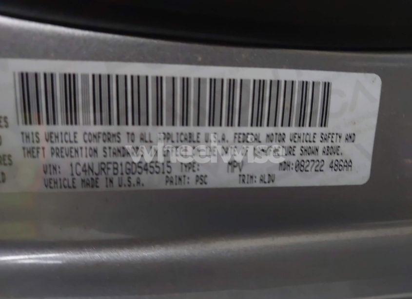 Photo 9 of 2016 Jeep Patriot HIGH ALTITUDE EDITION (VIN 1C4NJRFB1GD545515)