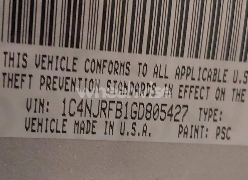 Photo 9 of 2016 Jeep Patriot HIGH ALTITUDE EDITION (VIN 1C4NJRFB1GD805427)