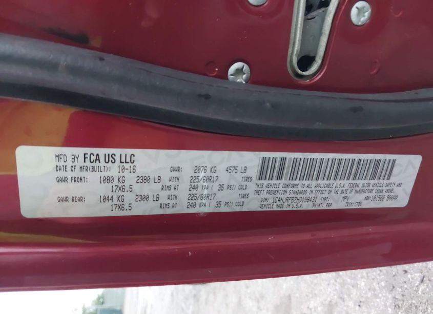 Photo 9 of 2017 Jeep Patriot LATITUDE 4X4 (VIN 1C4NJRFB2HD159431)