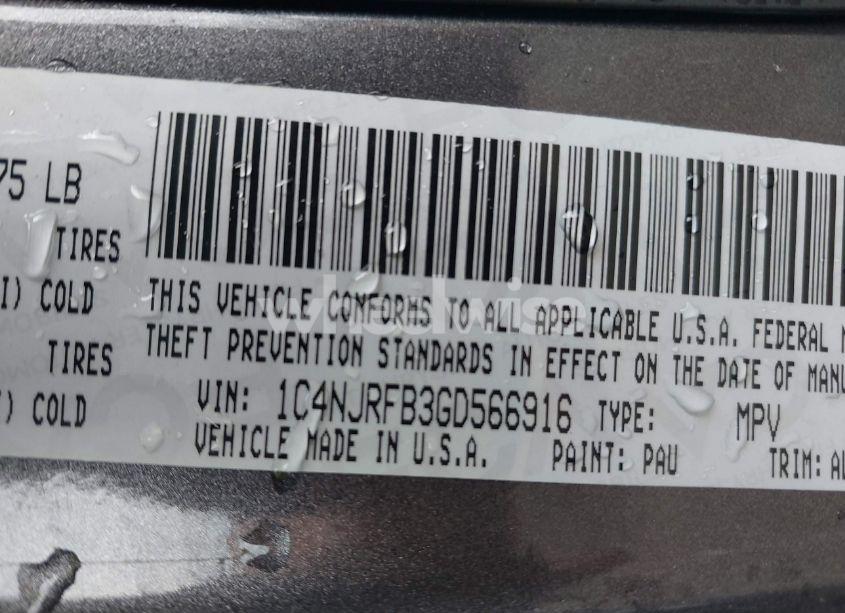 Photo 9 of 2016 Jeep Patriot HIGH ALTITUDE EDITION (VIN 1C4NJRFB3GD566916)