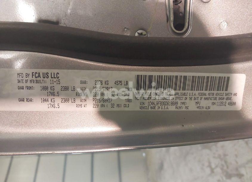 Photo 9 of 2016 Jeep Patriot HIGH ALTITUDE EDITION (VIN 1C4NJRFB3GD618609)