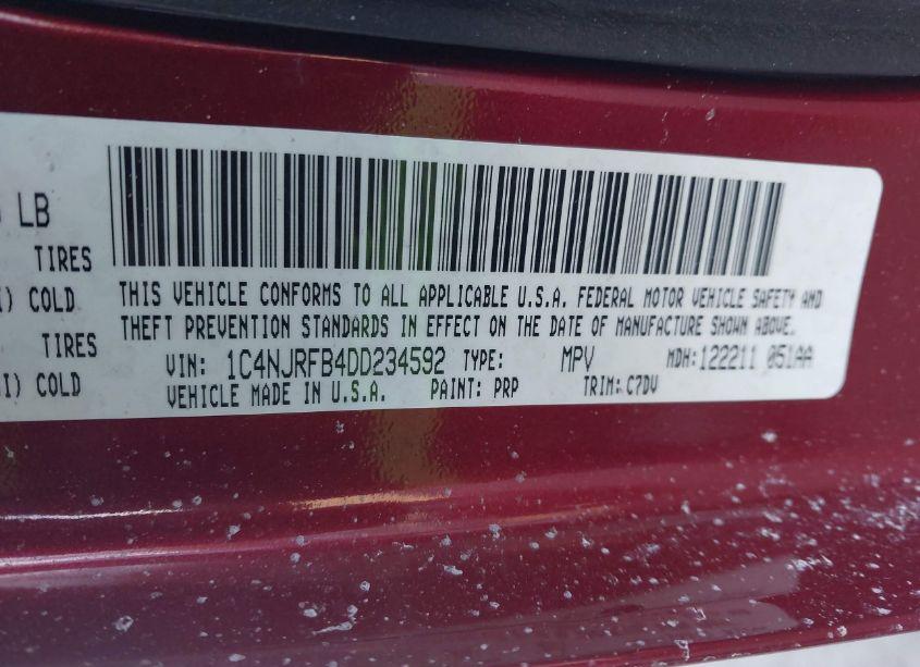 Photo 9 of 2013 Jeep Patriot (VIN 1C4NJRFB4DD234592)