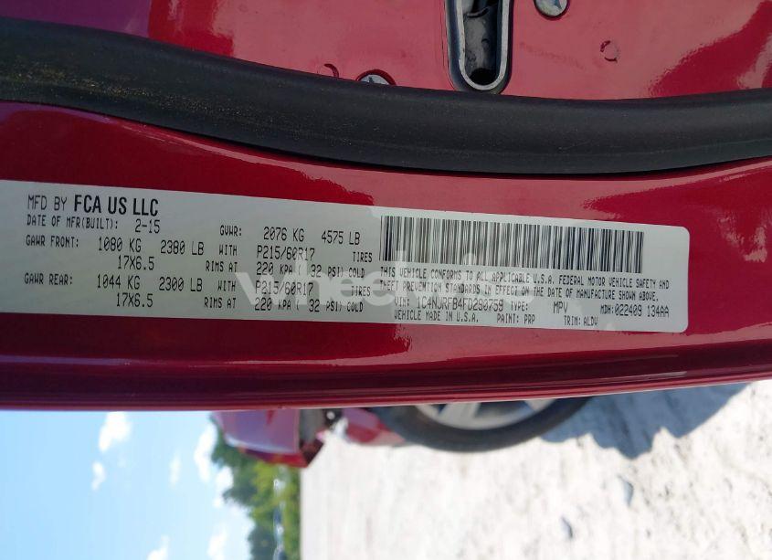 Photo 9 of 2015 Jeep Patriot HIGH ALTITUDE EDITION (VIN 1C4NJRFB4FD290759)