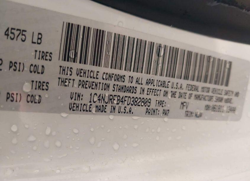 Photo 9 of 2015 Jeep Patriot HIGH ALTITUDE EDITION (VIN 1C4NJRFB4FD382809)