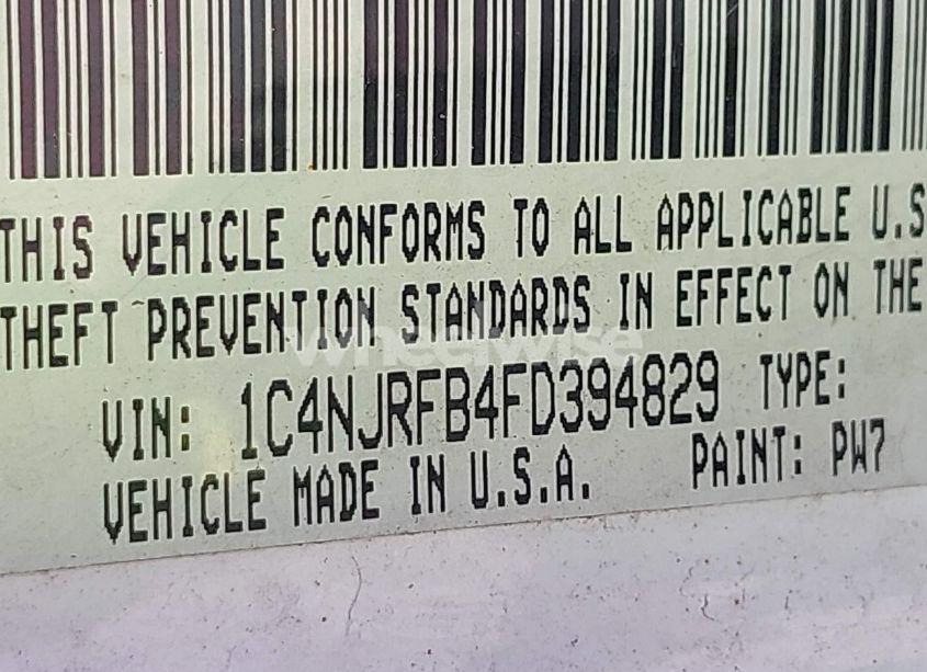 Photo 9 of 2015 Jeep Patriot HIGH ALTITUDE EDITION (VIN 1C4NJRFB4FD394829)