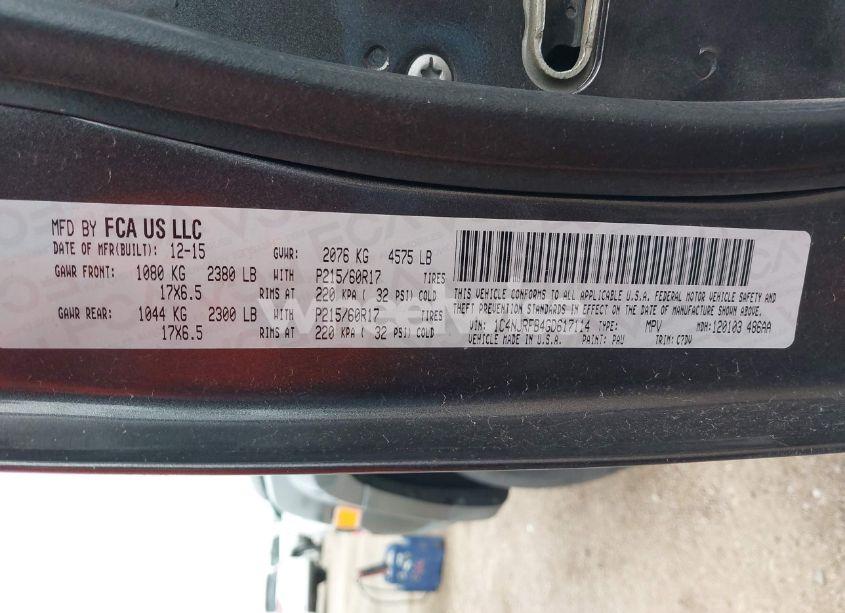 Photo 9 of 2016 Jeep Patriot LATITUDE (VIN 1C4NJRFB4GD617114)