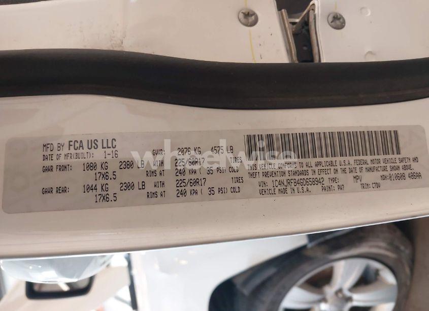 Photo 9 of 2016 Jeep Patriot LATITUDE (VIN 1C4NJRFB4GD658942)