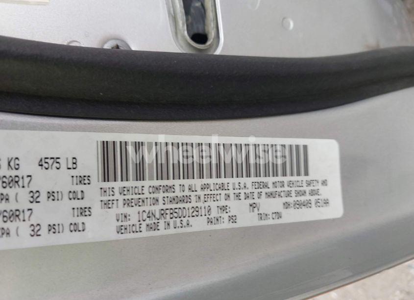 Photo 9 of 2013 Jeep Patriot LATITUDE (VIN 1C4NJRFB5DD129110)