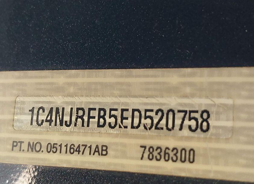 Photo 9 of 2014 Jeep Patriot LATITUDE (VIN 1C4NJRFB5ED520758)