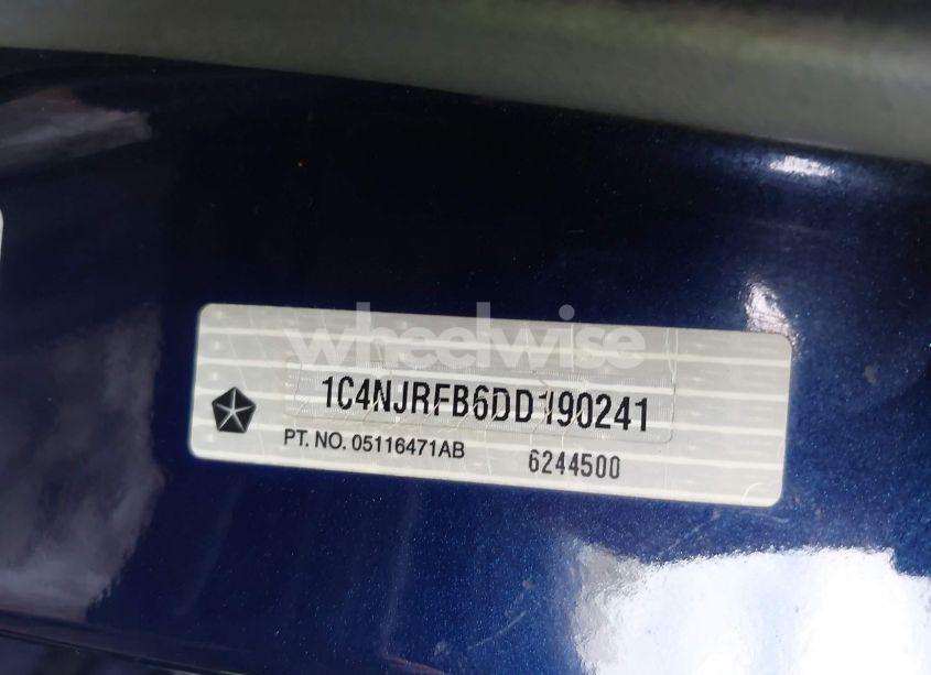 Photo 9 of 2013 Jeep Patriot LATITUDE (VIN 1C4NJRFB6DD190241)