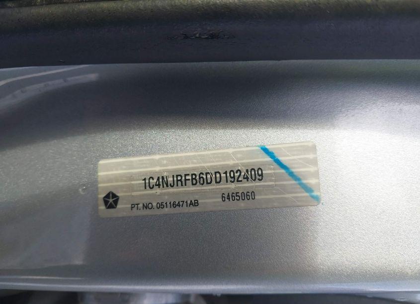 Photo 9 of 2013 Jeep Patriot LATITUDE (VIN 1C4NJRFB6DD192409)