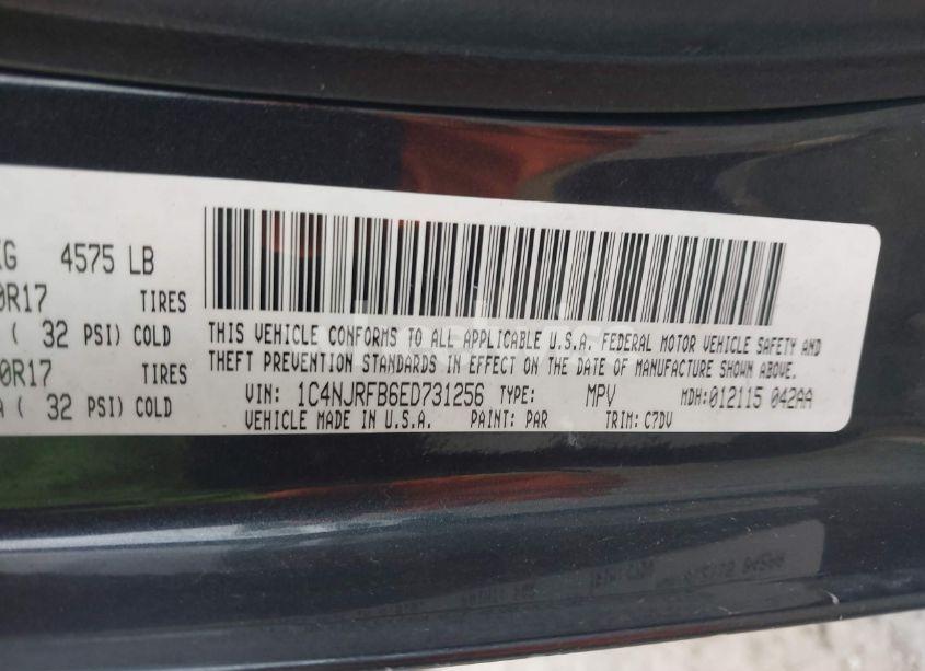 Photo 9 of 2014 Jeep Patriot LATITUDE (VIN 1C4NJRFB6ED731256)