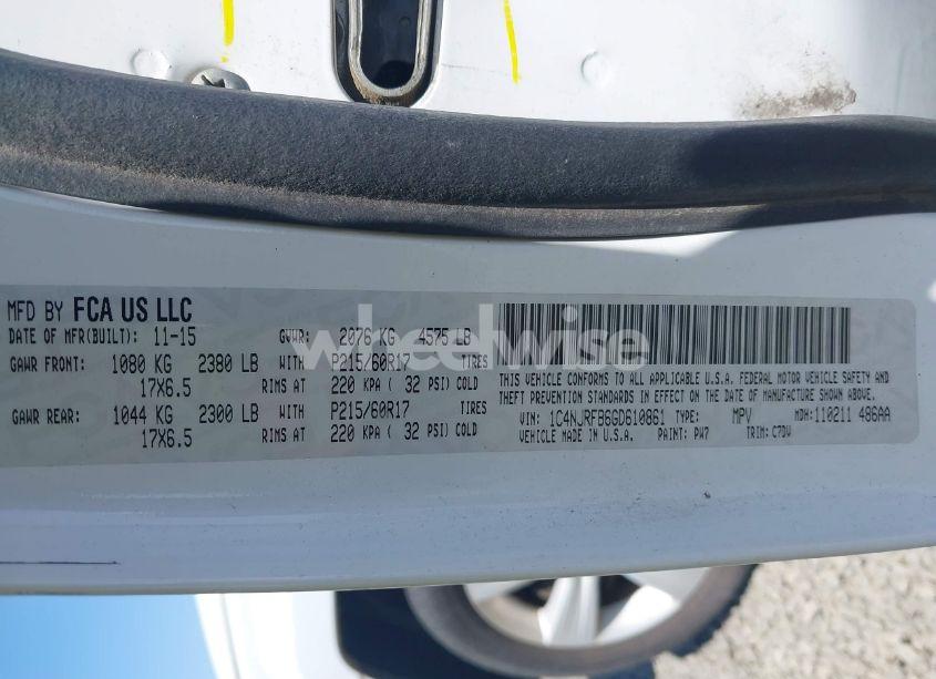 Photo 9 of 2016 Jeep Patriot LATITUDE (VIN 1C4NJRFB6GD610861)