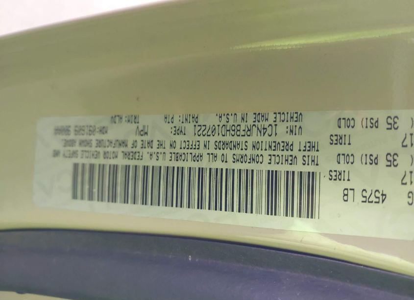 Photo 9 of 2017 Jeep Patriot HIGH ALTITUDE 4X4 (VIN 1C4NJRFB6HD107221)