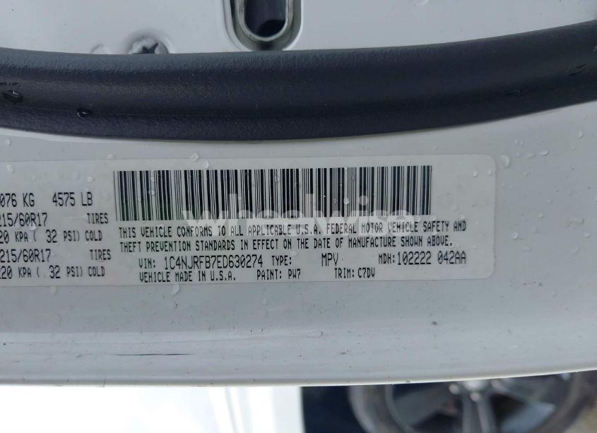 Photo 9 of 2014 Jeep Patriot LATITUDE (VIN 1C4NJRFB7ED630274)