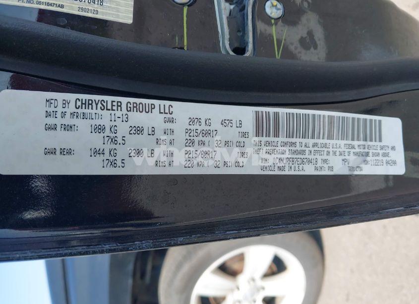 Photo 9 of 2014 Jeep Patriot LATITUDE (VIN 1C4NJRFB7ED670418)