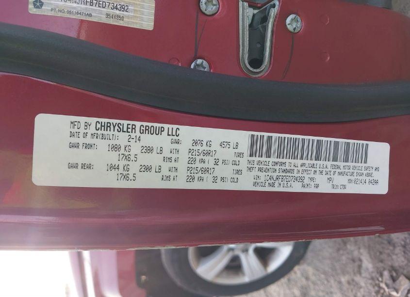 Photo 9 of 2014 Jeep Patriot LATITUDE (VIN 1C4NJRFB7ED734392)