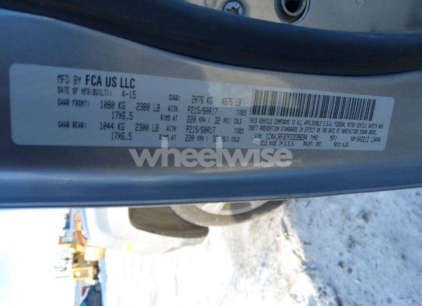 Photo 9 of 2015 Jeep Patriot HIGH ALTITUDE EDITION (VIN 1C4NJRFB7FD339694)