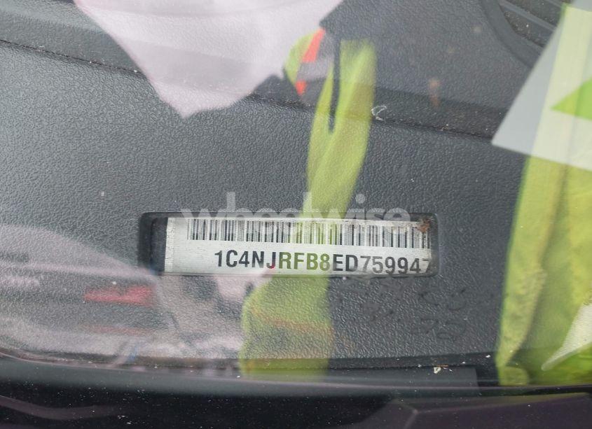 Photo 9 of 2014 Jeep Patriot LATITUDE (VIN 1C4NJRFB8ED759947)