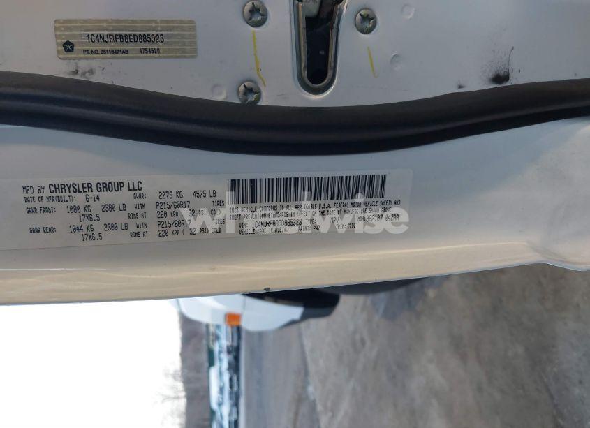 Photo 9 of 2014 Jeep Patriot LATITUDE (VIN 1C4NJRFB8ED885323)