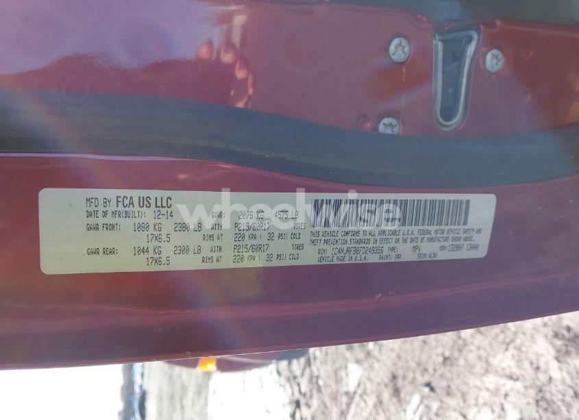 Photo 9 of 2015 Jeep Patriot HIGH ALTITUDE EDITION (VIN 1C4NJRFB8FD249356)