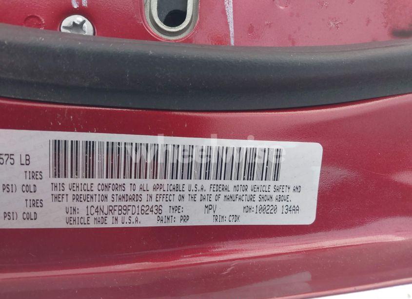 Photo 9 of 2015 Jeep Patriot LATITUDE (VIN 1C4NJRFB9FD162436)