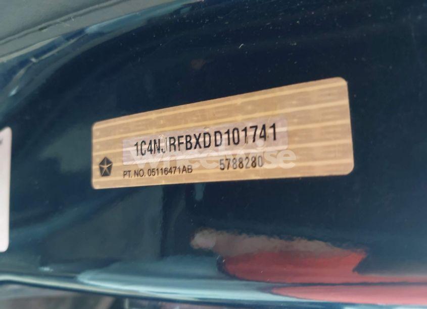 Photo 9 of 2013 Jeep Patriot LATITUDE (VIN 1C4NJRFBXDD101741)