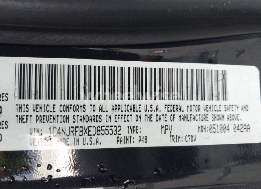 Photo 9 of 2014 Jeep Patriot LATITUDE (VIN 1C4NJRFBXED855532)