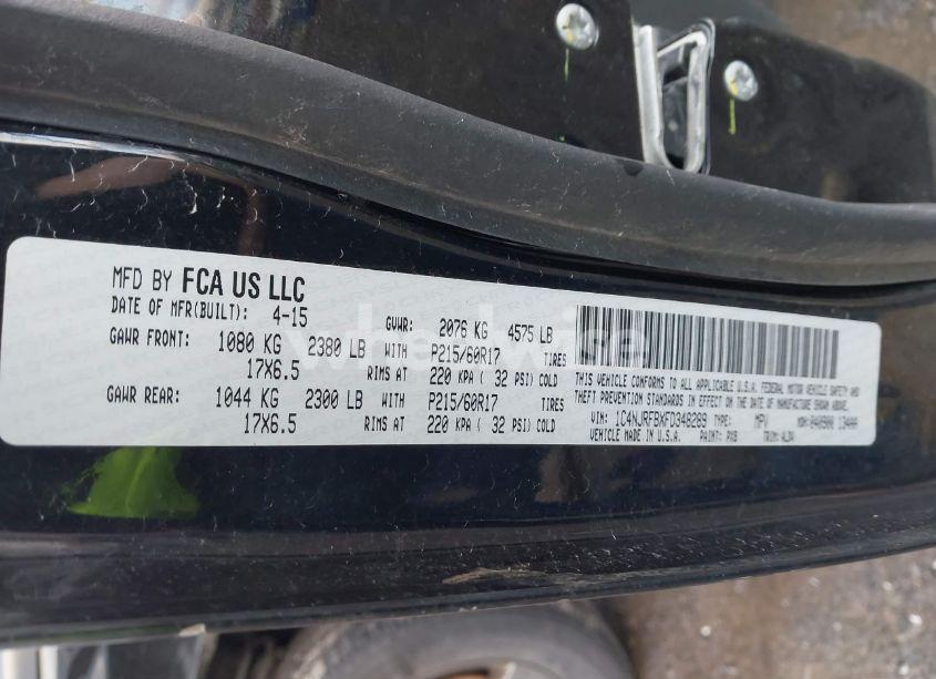 Photo 9 of 2015 Jeep Patriot HIGH ALTITUDE EDITION (VIN 1C4NJRFBXFD348289)