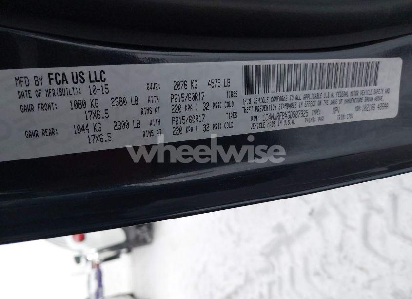 Photo 9 of 2016 Jeep Patriot LATITUDE (VIN 1C4NJRFBXGD587925)